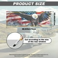 thumbnail image 7 of SEANATIVE Patriotic Decor Rear Window Decals for Trucks 66 x 22 Inch Pickup Back Window Tint Graphic See Through Vinyl Wrap Sun Block Coverage for Car Decor, American Flag Eagle, 7 of 7