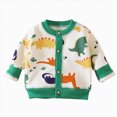 thumbnail image 5 of HFHAPW Toddler Boys Girls Crewneck Cardigan Sweaters Long Sleeve Kids Button School Uniform Knit Tops Outwear,4-5 Y, 5 of 5