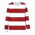 thumbnail image 4 of Godom Long Sleeve Shirts for Women Fall Dressy Casual Blouses Fashion Striped Tunic Tops, 4 of 4