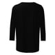 thumbnail image 3 of Tops de Cuello Redondo para las Mujeres Pascua Impresa 3/4 Mangas Blusa, Ligera Imitación Algodón Top Casual, 3 of 5