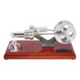 thumbnail image 4 of Hot Air Stirling Engine Twin Flywheels Education Toy Electricity Power Generator Science Experiment Toy Gift Model, 4 of 8