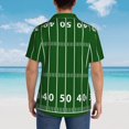 thumbnail image 4 of Fotbe American Football Field1 Camisa Hawaiana para Hombre Unisex – Camisa Casual de Verano con Botones de Manga Corta de Algodón y Lino,Small, 4 of 7
