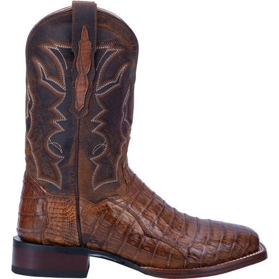 Dan Post Men's Kingsly Caiman Western Boot Broad Square Toe - DP4807 10 EE US