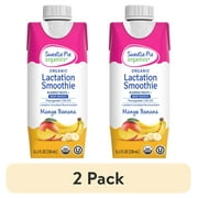 (2 pack) Sweetie Pie Organics Lactation Support Smoothie, Mango Banana, 11.1 oz, 1-Pack