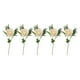 thumbnail image 2 of 5x Flores artificiales, arreglos florales falsos, ramas falsas para bodas champán, 2 of 9