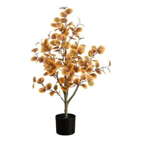Nearly Natural 5ft. Pre-Lit Autumn Eucalyptus Fall Tree - Walmart.com