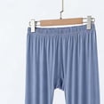 thumbnail image 5 of ylioge M-5X Plus Size Pajama Pants for Women Soft-Modal Casual Solid Color Elastic Waist Straight Leg Comfortable Loungewear Sleepwear Pajamas Pant, 5 of 5