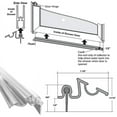 Gordon Glass Co. 36in Long Framed Shower Door Snap-in Replacement Drip ...