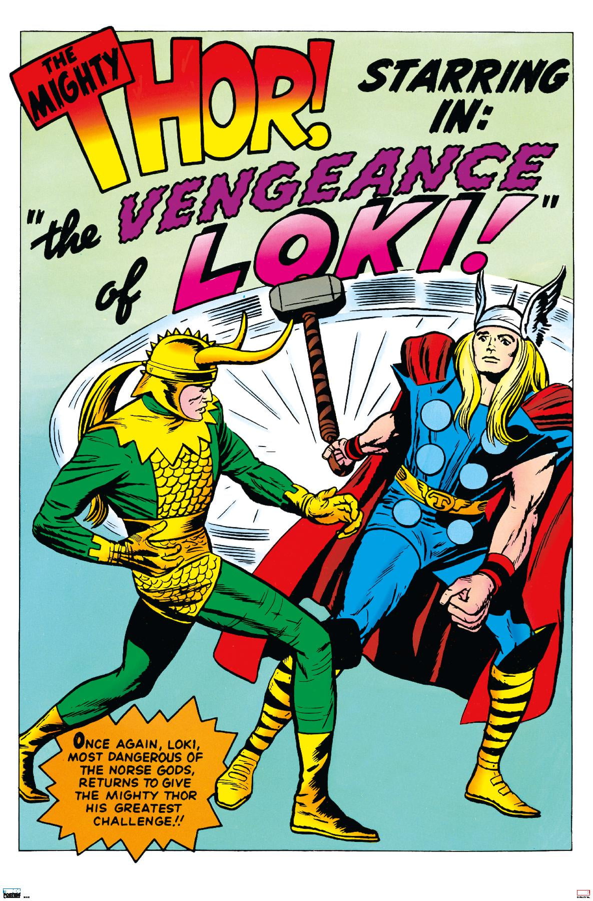 Marvel Comics - Loki - The Might Thor Wall Poster, 22.375" x 34" -  Walmart.com