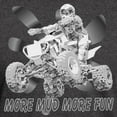 thumbnail image 3 of CafePress - More Mud More Fun On An ATV (B/W) Dark T Shirt - Men's Classic Graphic Cotton T-Shirt, 3 of 4