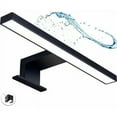 thumbnail image 1 of Iluminación sofisticada para tocador, luces LED negras regulables de bajo consumo para tocador con brillo personalizado y diseño minimalista para baños y armarios (negro mate), 1 of 5