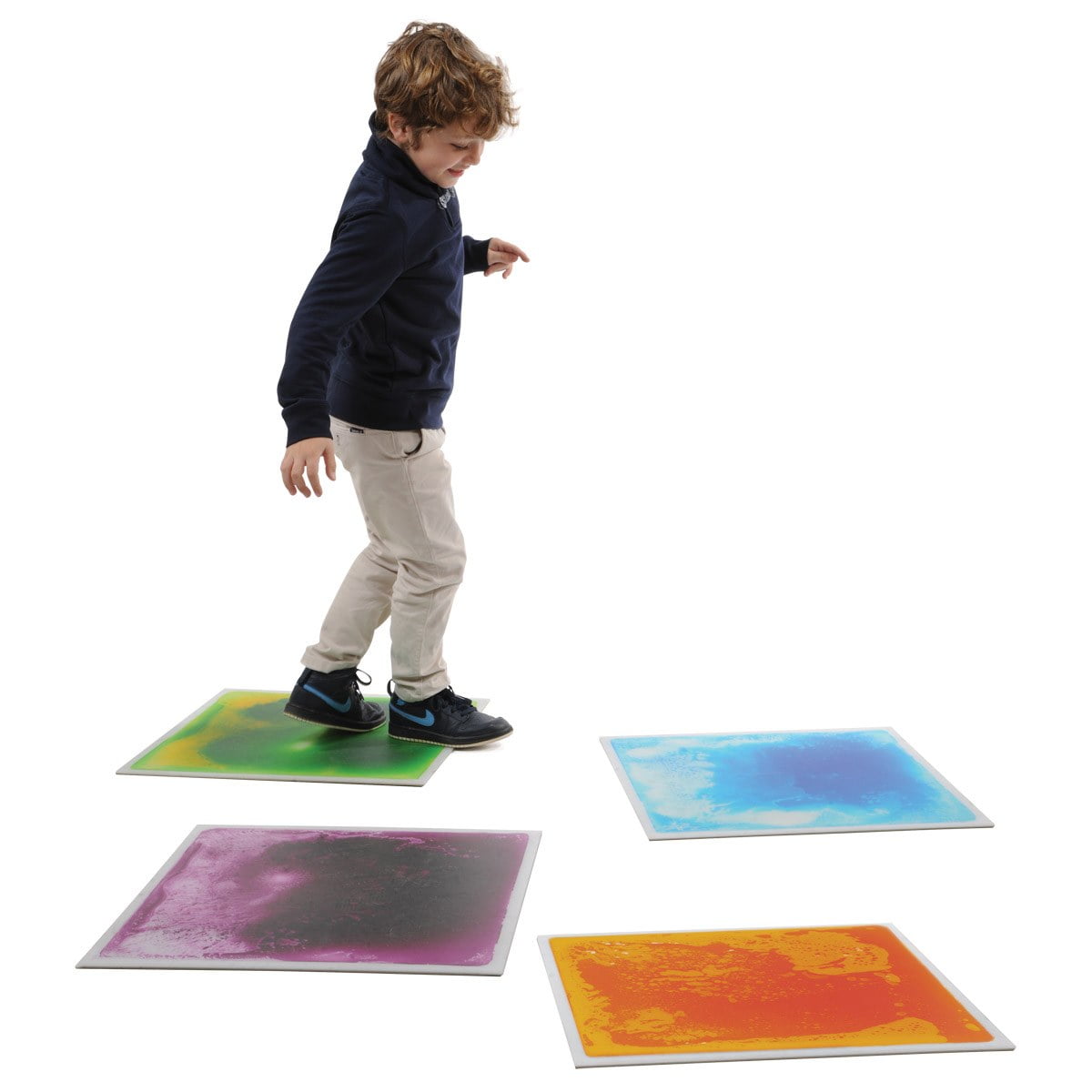 Kaplan Early Learning Company Kaplan Early Learning Liquid Tile Mat - Orange