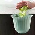 thumbnail image 6 of Desktop Garbage Bin Table Waste Bin Plant Container Flower Pots Wastebasket Disposal Recycling Container Rubbish Bin for Desk Bedroom Garden Green, 6 of 8