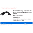 thumbnail image 2 of Thermostat Housing - Compatible with 2012 - 2013 Volkswagen Beetle 2.0L 4-Cylinder, 2 of 2