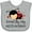 AC-Heather Grey, variant on Inktastic Loved by My Great Grandma Girls Baby Bib