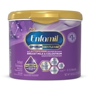 (2 pack) Enfamil Optimum (Enspire) Gentlease Powder Baby Formula, Our Closest to Breast Milk 19.5 oz Tub