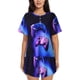 thumbnail image 1 of Fotbe Play Gaming Conjunto de Pijama Estampado para Mujer, 2 Piezas, Ropa de Dormir con Camiseta de Manga Corta y Shorts Suaves-Small, 1 of 6