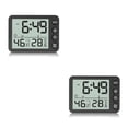 thumbnail image 1 of Inteprter Reloj Digital de escritorio, Sensor Dual, alarma electrónica, termómetro, botón de operación, funciona con batería, temporizador LCD, No.01 2piezas Inteprter CBP162525, 1 of 6
