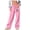 Pink, variant on WIZUTIZ Womens Work Pants Plus Size Leisure Relaxed Fit Wide Leg Sweatpants Elastic Stretch High Rise Sweatpants Heart Print Drawstring with Pockets Pants Tiktok Trend Items Graduation Pink