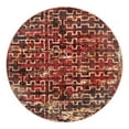 thumbnail image 3 of Unique Loom Saturn Collection Area Rug - Aura (5' 3" Round Burgundy/Cream), 3 of 7