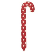 Holiday Time Red and White Polka Dot Wood Candy Cane, 18"