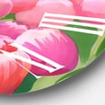 thumbnail image 3 of Designart 'Field Of Pink Tulips' Traditional Wall Clock, 3 of 5