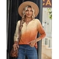 thumbnail image 4 of Zeagoo Women Blouses Casual Long Sleeve Spring Fall Tops Henley V Neck Floral Boho Shirts Dressy Summer Clothes, 4 of 6