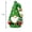 Green, variant on QISIWOLE Red & White Gnome Acrylic Pendant, 2D Dwarf Hanging Ornament, 3.15 x 3.15 in Acrylic Gnome Ornament, for Christmas Tree Wreath Holiday Decor