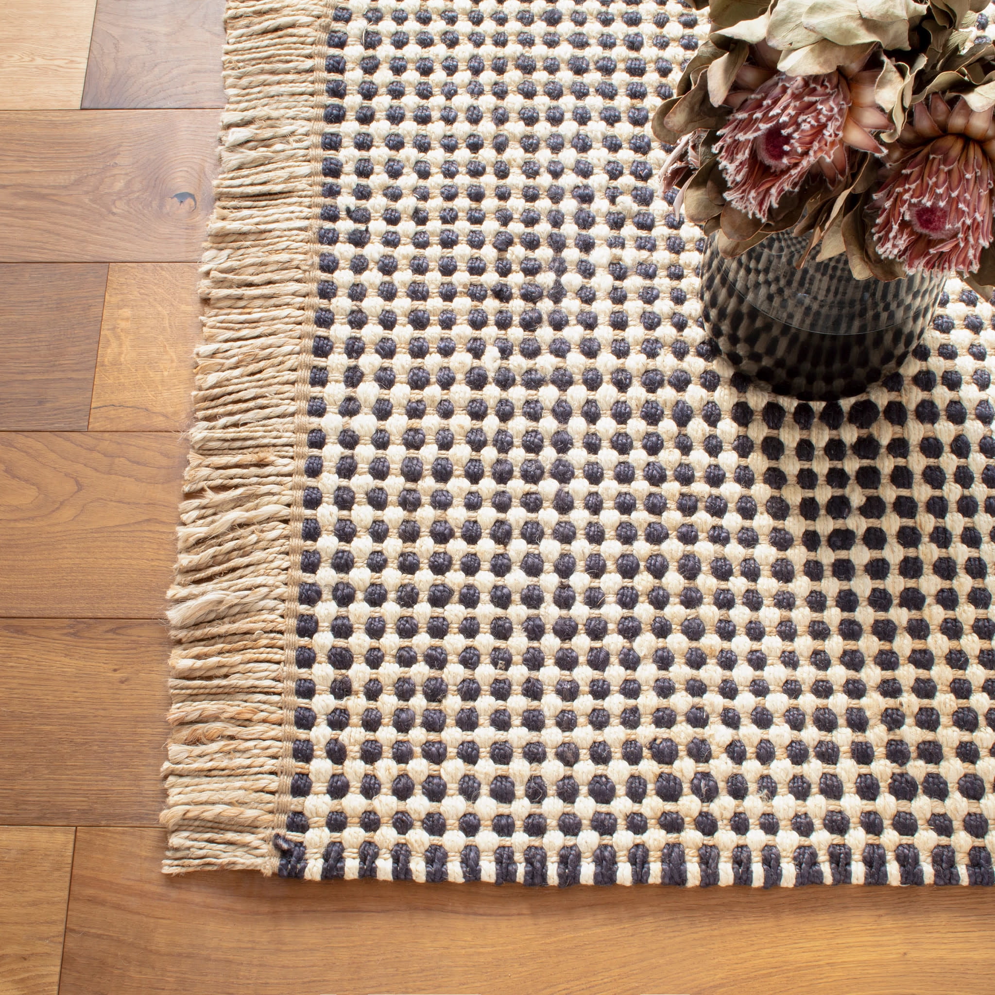 Dash & Albert Kuba Handwoven Jute Rug, 3' x 5', Black
