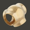 thumbnail image 2 of Ball Side Outlet Fitting 2" OD Bar FooT Rail Bright Brass Renovators Supply, 2 of 3