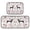 Reindeer Pattern, variant on 2-Piece Kitchen Rugs Set Non-Slip Mats Carpet Floor for Kitchen, Bathroom (19.7"x27.6" & 19.7"x47.2") Reindeer Pattern