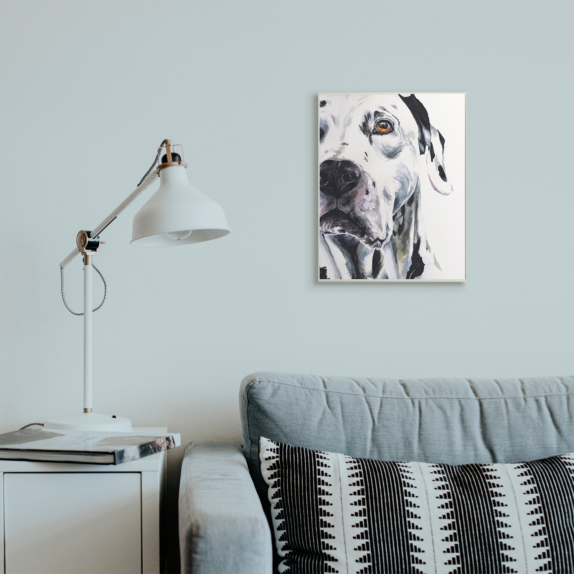 Stupell Industries Dalmatian Pet Dog Portrait Bold Spotted Dog Wall Plaque, 13 x 19, Design by George Dyachenko