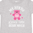 thumbnail image 4 of Inktastic My Auntie Loves Me Girls Bear Girls Toddler T-Shirt, 4 of 5