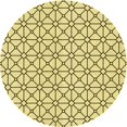 thumbnail image 1 of Ahgly Company Tapis Rond Lavable en Machine Intérieur Transitionnel Jaune Soleil, 7 Pieds Rond, 1 of 7