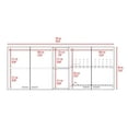 thumbnail image 4 of TuHome White Modern Engineered Wood Portofino 150 Wall Cabinet, 4 of 5