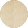 thumbnail image 1 of Ahgly Company Machine Washable Indoor Round Transitional Vanilla Gold Area Rugs, 4' Round, 1 of 7