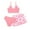 Pink, variant on TOWED22 Teen Girls Swimsuits Teen Kids Cutout Bathing Suits Bikini Set Size 6-15 Years(Hot Pink,9-10 Y)