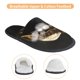 thumbnail image 3 of Balery Golden Lips Modern Sculpture Pantuflas de Casa de Felpa Silenciosas con Diseño Estampado, Zapatillas Cómodas Antideslizantes de Algodón para Interior-Large, 3 of 8