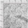 thumbnail image 2 of oneOone Polyester Spandex Gray Fabric Tropical Flamingo Dress Material Fabric Print Fabric By The Yard 56 Inch Wide, 2 of 4