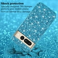 thumbnail image 5 of Compatible with Google Pixel 7 Pro Case Glitter Bling Google Pixel 7 Pro Phone Case for Girls Cute Bumper Shockproof Protective Cases (Blue), 5 of 14