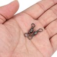 thumbnail image 5 of Fishing Barrel Swivel, 50Pcs 72lb Carbon Steel Terminal Tackle, Black, 5 of 6