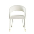 thumbnail image 3 of Best Master Jacques Faux Leather Dining Chairs in Cream White (Set of 2), 3 of 3