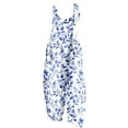 thumbnail image 2 of LEBONYARD Plus Size Jumpsuits for Women,Ladies' Printed Sleeveless Casual Overalls Jumpsuit Jumpsuit Pants Blue S, 2 of 5