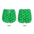 thumbnail image 3 of Gukieu Green Broccoli Print Women's Sports Shorts with Drawstring Elastic Waistband for Running, Yoga, Fitness-XX-Large, 3 of 7