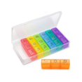 thumbnail image 3 of French Weekly Pill Organizer Morning Noon Evening Night, Small Pill Boxes Medici, 3 of 4