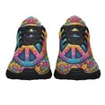 thumbnail image 5 of Hippie Peace Sign Shoes Sneakers Black Size 9.5, 5 of 7