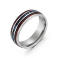 thumbnail image 2 of Oahu Jewelers Koa Escape Abalone 8mm Men Comfort Fit Ring, 2 of 7