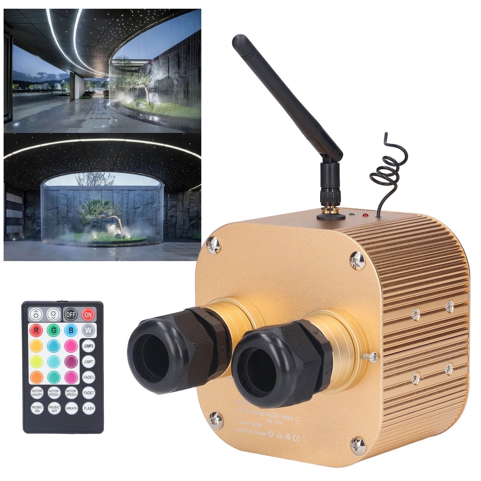 Loewten Fiber Optic Lamp Engine,Fiber Optic Light Engine APP Remote