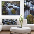 thumbnail image 1 of Fast Flowing Mountain River - Landscape Photography Canvas Art Print, 1 of 3