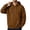 Brown, variant on Boyscolos Men's Zip Up Hoodie Trendy Long Sleeve Slim Fit Sweatshirt Drawstring Gym Athletic Hooded Jacket with Pocket Red 2XL